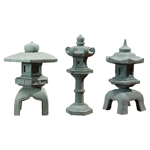 Lanternes japonaises miniatures pour jardin zen et décorations