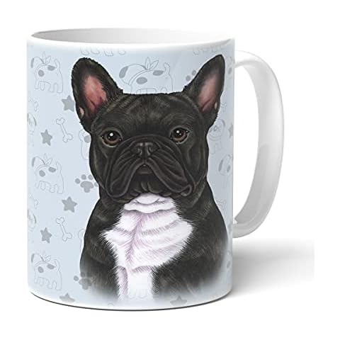 Taza de café con texto en francés BULLDOGGE con texto en inglés "Perro" Cover