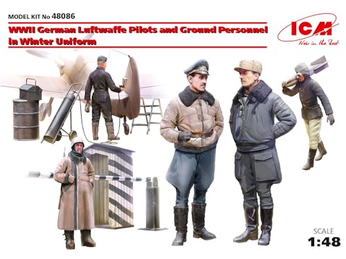 Kit de Figuras ICM Pilotos Luftwaffe Uniforme Invierno miniatura 7