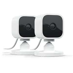 Blink Mini videocamera interna HD 1080p con Alexa, kit 2 pezzi