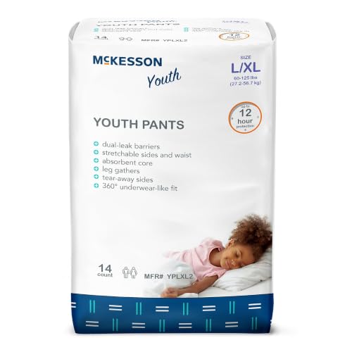 McKesson Youth Training Pants L/XL 60 Kid Design 125 lb 56 ct