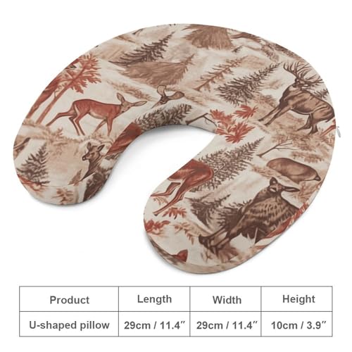 Almohada espuma viscoelástica tamaño 30x25 cm cuello U miniatura 2