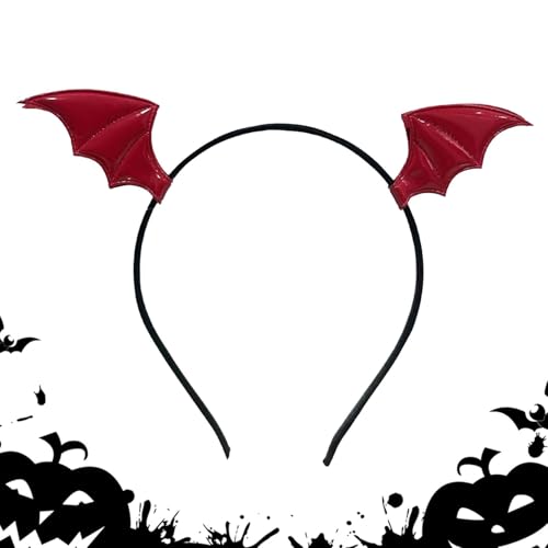 Diadema de murciélago de Halloween, aro de pelo de murciélago negro para Halloween, accesorios decorativos espeluznantes, accesorios para el cabello de Halloween, aro de pelo de ala de murciélago