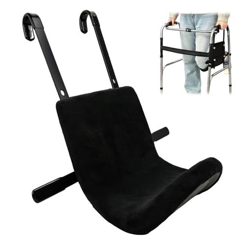 Knee Sling for Walker - Adjustable Height Walker Knee Sling Attachment Supports 300 lbs Without Deformation Knee Sling with Safety Support Reduces Load & Prevents Secondary Injury