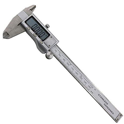 Calibres digitales Vernier Acero inoxidable VERNIER DIGITAL CALIPER DE DIGITAL 6 "Medición de 150 mm Instrumento de la herramienta de medición Pied A Coulisse Mesure Outil Metal Vernier Calibradores d