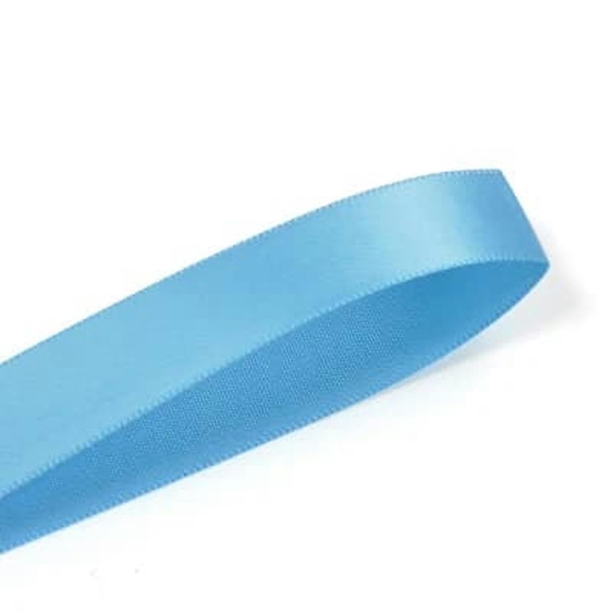 Cinta de satén de doble cara de 6, 9, 13, 16, 19 y 22 mm, 100 yardas, azul, para decoración de fiestas, bodas, flores rosas hechas a mano, cintas gs-copen 335-22 mm