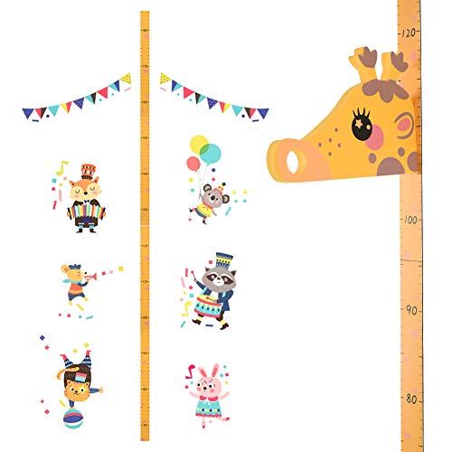 Cizen Etiqueta de Pared de Altura del Niño, Medición de Altura del Crecimiento de los Niños de DIY, Adecuado para Dormitorio, Decoración de Pared de Jardín de Infantes