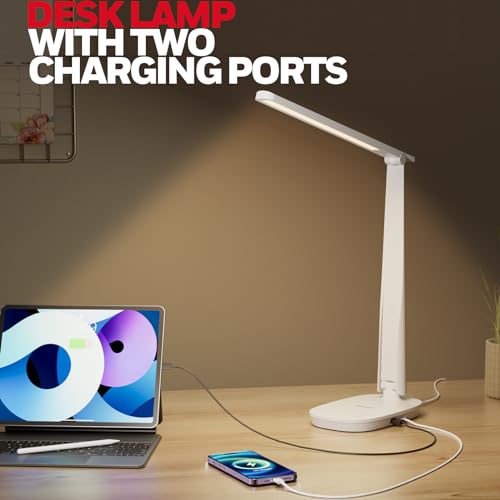 Honeywell LED Desk Lamp Office - 01A+H2 Sunturalux™ Table Lamp Eye Caring Natural Light, 4000K Dimmable Touch Desk Light Full Metal Efficient Light for Home Office Bedroom Read Study Work - image 8