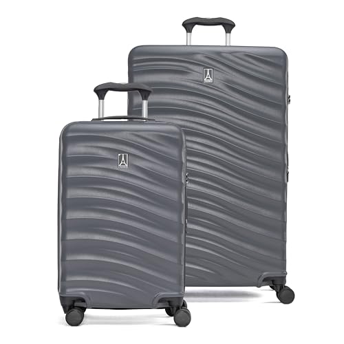 Travelpro Maxlite Air V2 Hardside Expandable Luggage, 8 Spinner Wheels, Lightweight Hard Shell, TSA lock, Shadow Grey, 2-Piece Set (20/28)