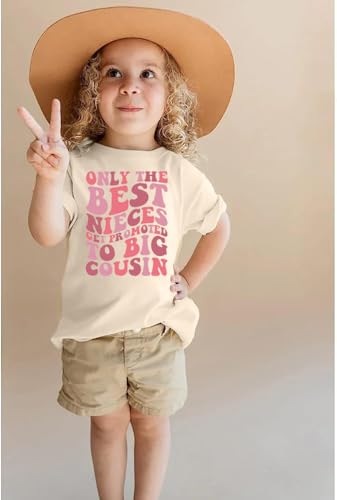Big Cousin Shirt Toddler Girls Funny Letter Print T-Shirt Casual Summer Short Sleeve Tops Cool Cousins Club Shirt2