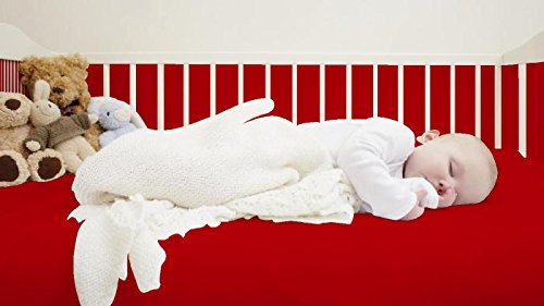 Image of 2-Pack 100% Cotton Red Crib Sheets for Boys, Girls, Jersey Fitted Crib Sheet, Baby Crib Sheets, Cotton Breathable Crib Sheet, Red Crib Mattress Sheet, Baby Mattress Sheets by Destiny Crescent Bedding