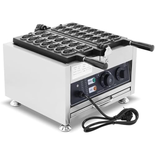 FOTN Commercial 12pcs mini Fish Shape Waffle Snack Making Machine Korean Japanese Taiyaki Electric Waffle Maker (110v)