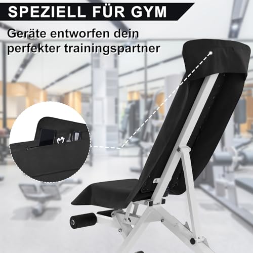 Pameil Fitness Handtuch |120x50cm| Kompakt & Schnelltrocknend mikrofaser Handtuch, Sporthandtuch, Reisehandtuch, Strandhandtuch mit Reißverschluss Tasche