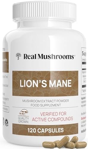 Lions Mane Brain and Focus Supplements - Mushroom Powder Extract ...
