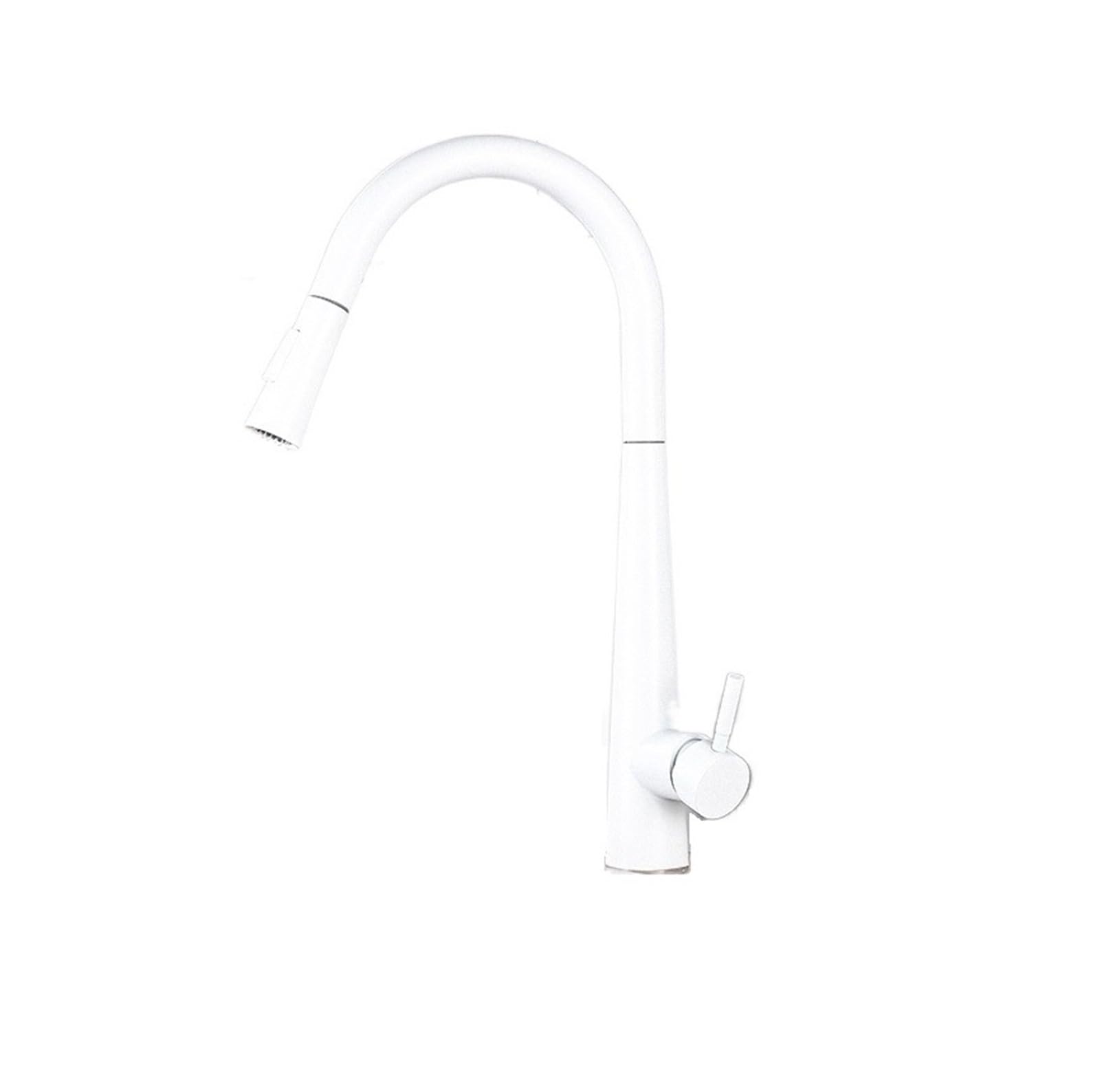 HADECOLL Pull-Out Faucet Sensor Kitchen Faucets Smart Touch Control Inductive Faucet Mixer Tap Sensitive Kitchen Easy To Install,No Sen-White Color