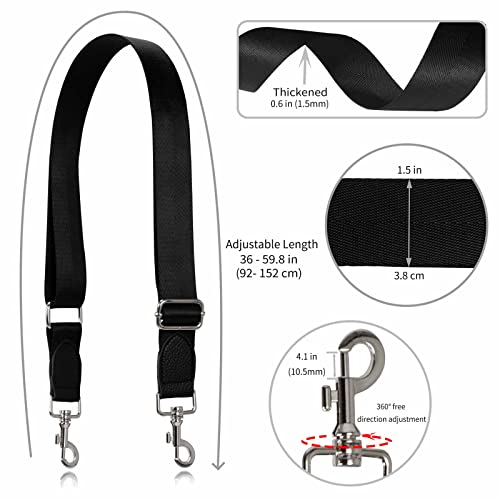 Image of Allzedream Wide Purse Strap Replacement Crossbody Shoulder Bag Adjustable