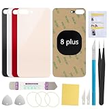 UooFide Rear Back Glass Screen Cover Replacement Compatible with iPhone 8 Plus 5.5-Inches All Carriers (Gold)