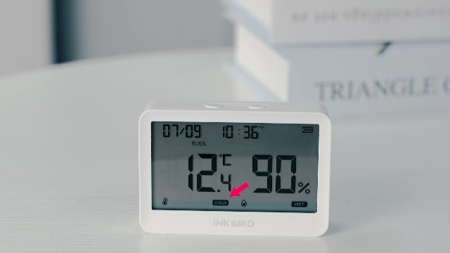 Inkbird Bluetooth Room Thermometer Hygrometer, ITH-21-B Digital Temperature Humidity Meter with APP Control, Data Export for Home, Office, Wine Cellar, Greenhouse