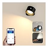 Smart Wall Sconces, Koopala LED Wall Mounted Lamps with 3 Lighting&RGB&Ambiance Mode, APP&Touch Cont