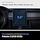 Spigen Glas.tR EZ Fit Schutzfolie kompatibel mit Polestar 2 (2021-2025), 11.2 Zoll, Schablone für Installation enthalten, Matt, Blendschutz, Anti-Fingerabdruck, 9H Härte Folie