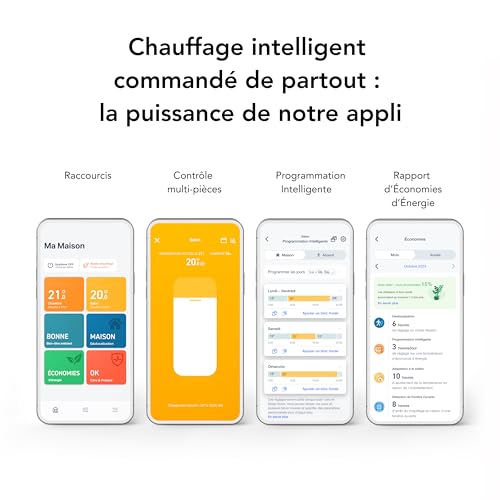 tado° Smart Thermostat X en lot de trois, gestion du radiateur via une application et une enceinte connectée (Alexa, Siri, Google Assistant), installation DIY, pas compatible avec tado° V3+