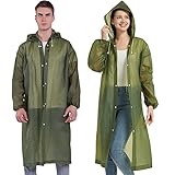 YDYJKI Rain Coats (2 Pack) -Rain Ponchos for Adults Reusable Rain Jackets Raincoats for Men Women (A