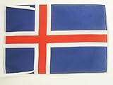 bandera islandia para colorear Material : Poliester 100D AZ FLAG Bandera de Islandia 45x30cm - BANDERINA ISLANDESA 30 x 45 cm cordeles