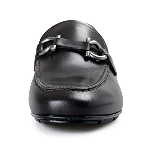 Mocassim masculino casual SALVATORE FERRAGAMO Nowell 2. (largo, EE) Gancini Bit marrom couro social