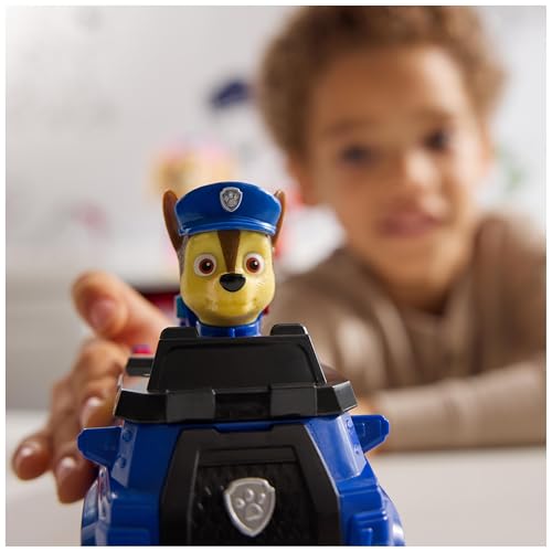 Paw Patrol - Pat Patrouille - Véhicule Figurine Chase - Voiture Figurine À Collectionner - Pat Patrouille Véhicule - Plastique Recyclé - Voiture Enfant - Jouet Enfant 3 Ans Et +