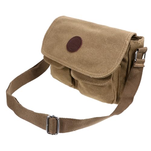 Borsa a tracolla da uomo, adatta per lavoro, affari, ufficio, viaggi di lavoro di breve durata, ecc., borsa a tracolla in tela