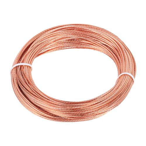 uxcell Bare Copper Ground Wire 18 Gauge