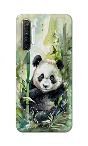 Image of Printed Hard Back Cover for Realme XT Back Cover (Panda -J1) -190724(EA)