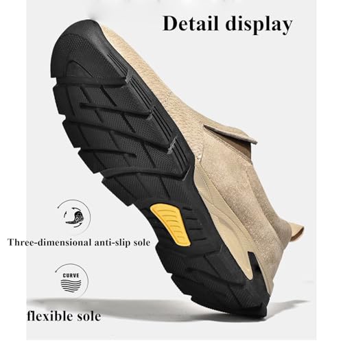 Mens Breathable Slip On Heel Shoes, Mens Non-Slip Loafers, Mens Cushioned Wearable Lightweight Casual Shoes4