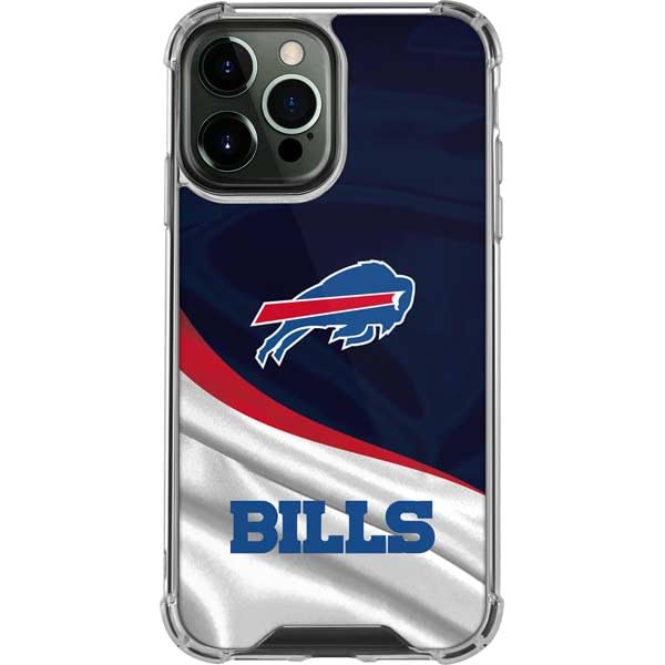 Skinit Clear Phone Case Compatible with iPhone 13 Pro Max - Officially Licensed NFL Buffalo Bills Design