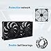 NewHail Quiet Dual 120mm USB Fan Dual-Ball Bearings, USB Fan 5V, with L/M/H 3-Degree Speed Controller High Airflow Cooling Fan for Router Modem Receiver DVR PlayStation Xbox TV Box