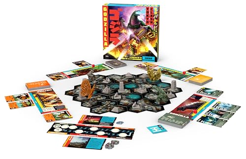Funko,Godzilla Tokyo Clash Strategy Game-Spanish