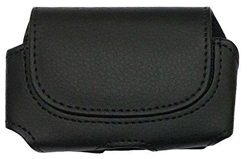 SNK (H2-Black-VE) Hook and Loop Closure Classic Premium Pouch Case with Belt Clip for Diabetic Insulin Pump Fits Animas Vibe/Ping, Medtronic, Minimed, Deltec Cozmo, Disetronic and More