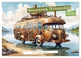 Steampunk Wohnmobile (Wandkalender 2026 DIN A2 quer), CALVENDO Monatskalender: Tauchen Sie ein in die faszinierende Welt von Steampunk und Wohnmobil ... mechanisches KI Wunder! (CALVENDO Hobbys)