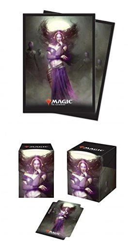 liliana card sleeves Dominaria United Liliana of the Veil Standard Deck Protector Sleeves  (100ct) for Magic: The Gathering
