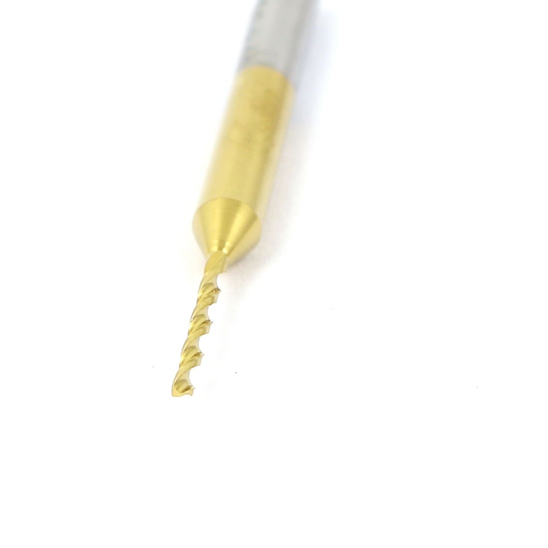 Aexit 1mm Tip Fuses Spiral Flute TiN Coated Carbide PCB Micro Drill Bits Engraving PCB Fuses Tool 4pcs