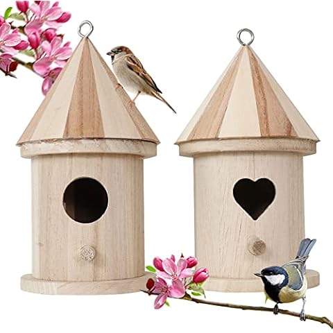Wooden Bird Boxes for Small Birds Cover
