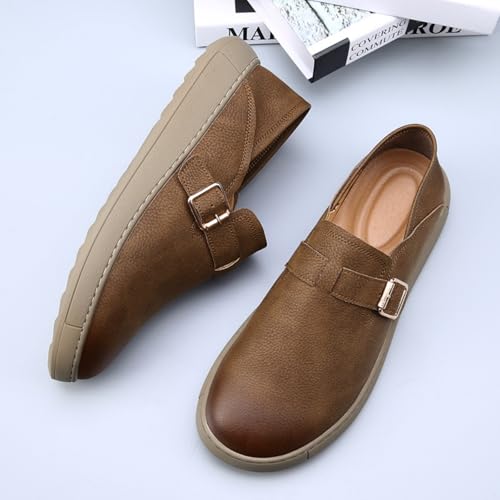 Men's Trendy Buckle - Design Casual Shoes, Fashion Leisure Footwear - Perfect for Urban Strolls, Creative Workplaces & Daily Outings 6