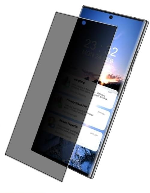 Image of Privacy Tempered Glass For Samsung Galaxy A35 /A55 5G Screen Protector, Anti-Spy 9H Film, Fingerprint Unlock Compatible, 1-Pack