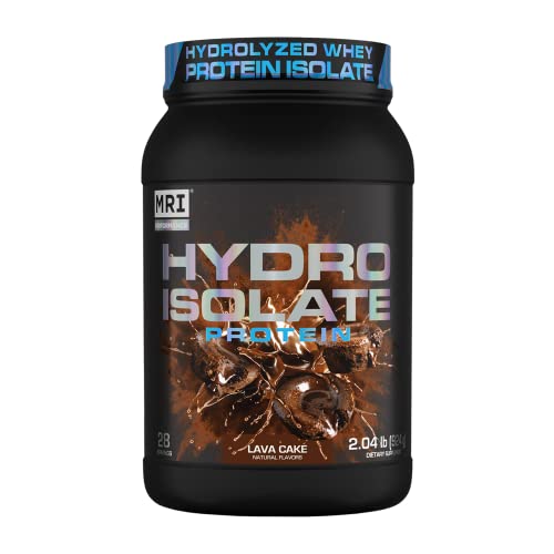 MRI Performance Hydro Isolate Protein,100% Hydrolyzed Whey Powder, Best & Purest Protein Supplement for Building Lean Muscle Mass with VELOSITOL (Lava Cake)
