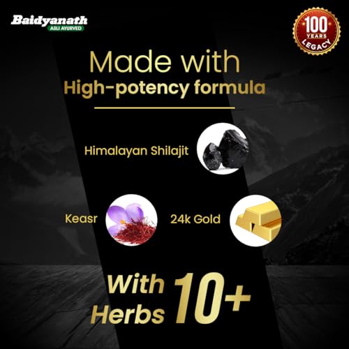 Image of Baidyanath Shilajeet (Shilajit), 50 Tablets (Pack of 2)