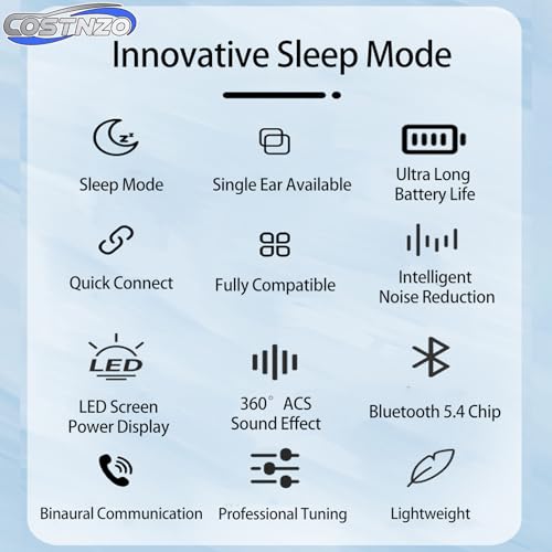 Image of Comfortable Side Sleeping Sleep Earbuds for Side Sleepers (Yellow) | Innovation Sleep Mode, Invisible Earbuds, Non-In-Ear Design Focused On Ear Canal Health, Sleeping Headphones