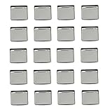 UUYYEO 20 Pcs 26mm Square Metal Makeup Pans Empty Eyeshadow Trays Makeup Blush Tins for Eyeshadow Palettes