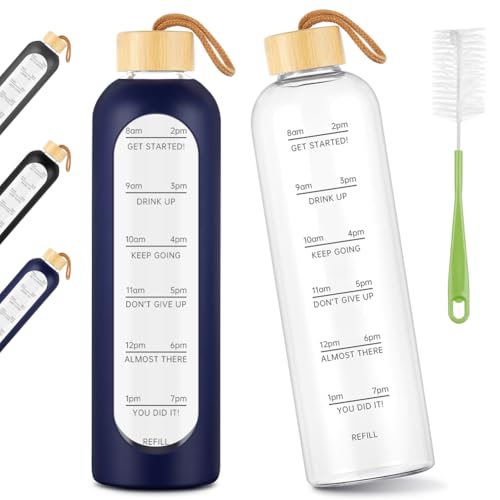 Botellas de Agua Cristal Nevera Marca AOOWU