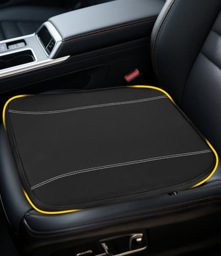Zofory Autositzkissen aus Memory Foam Sitzerhöhung Auto Auto Fahrersitz Sitzkissen Linderung von Rückenschmerzen für Bürostühle Autos und Lastwagen (Schwarz)