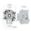 703500878 Rear Differential Compatible with Can-Am Outlander 800R 4X4 2012-2015, Outlander 450 570 44 2016-2019, 570 Max 1000 Renegade 500# 703501019 705501896 705501419 705501391